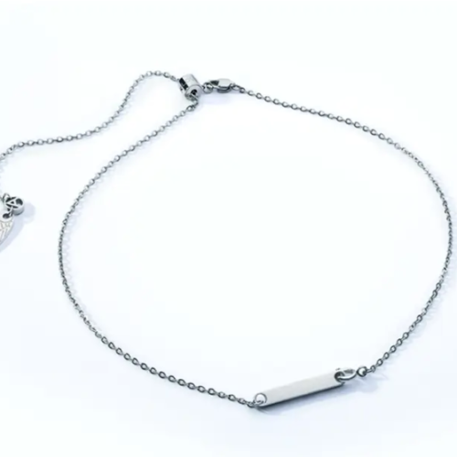 Silver Bar Necklace