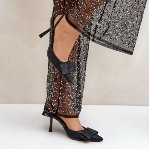 Elegant Brocade High Heels