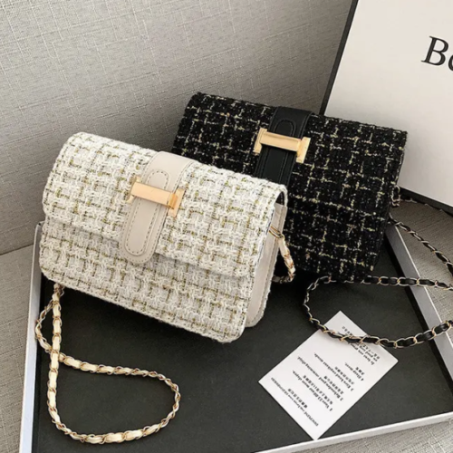 Textured Crossbody Handbag