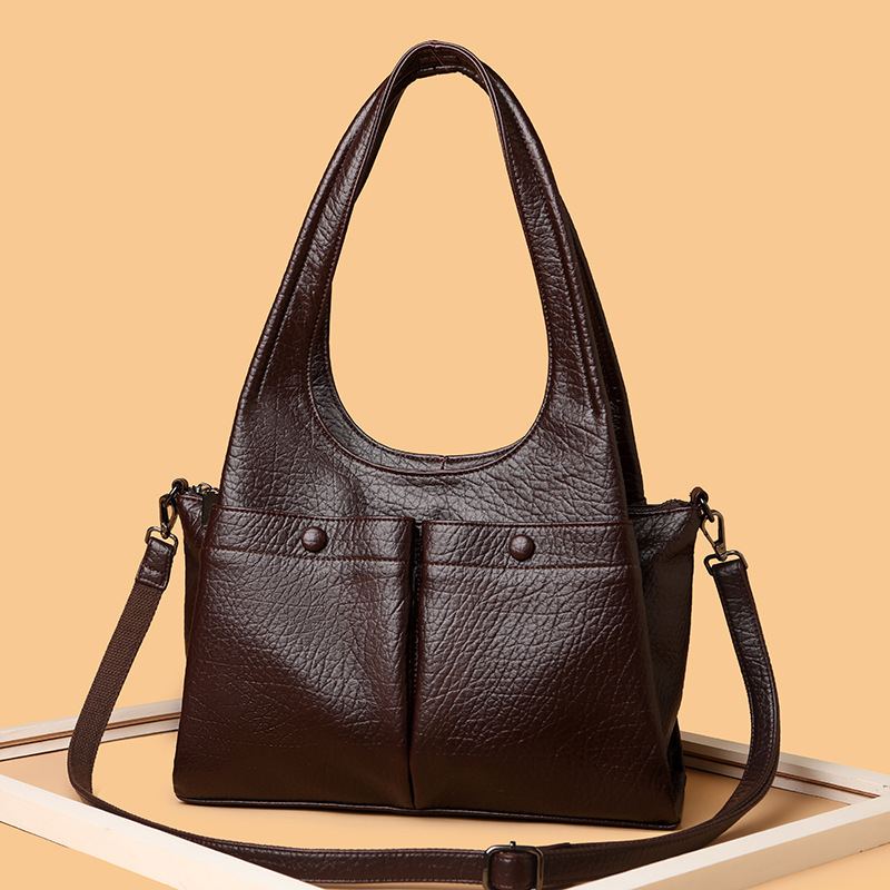 Vintage Soft Leather Shoulder Bag 5 Vintage Soft Leather Shoulder Bag - Image 5