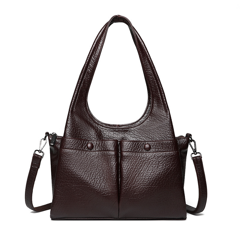 Vintage Soft Leather Shoulder Bag 4 Vintage Soft Leather Shoulder Bag - Image 4