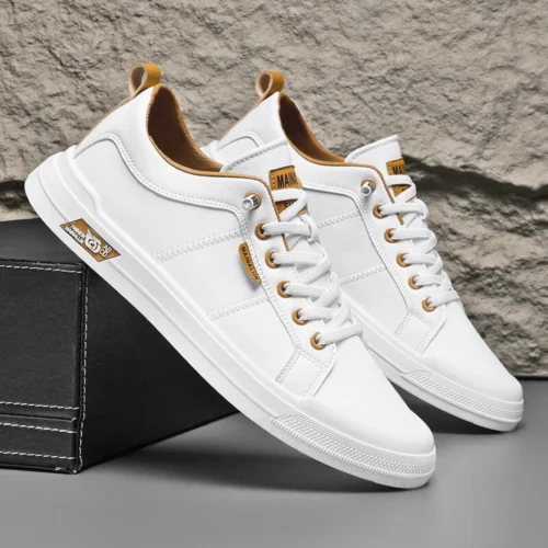 Men's Lightweight Leather Trainers